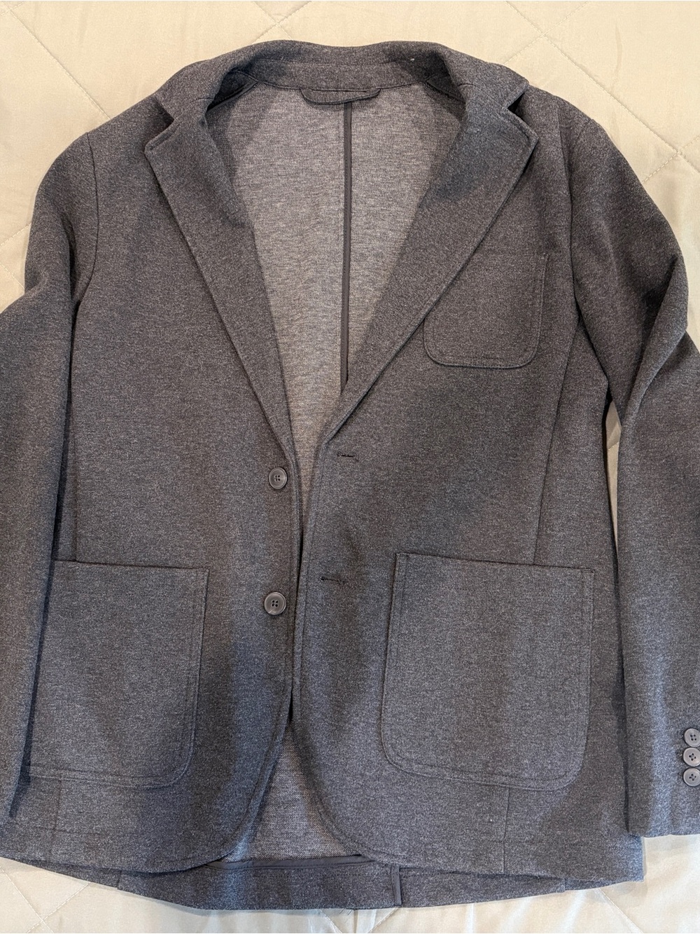 Goodfellow & Co Gray Knit Sport Coat - Two-Button Blazer